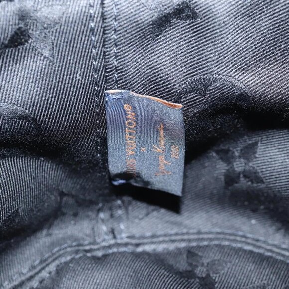 LOUIS VUITTON LVxYK Reversible Chapeau Infinity Hat Black M7072S Auth 138968A - Picture 10 of 12